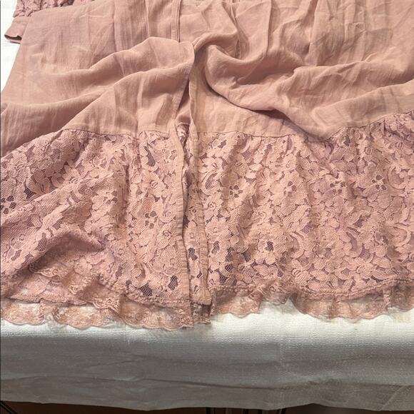 Anthropologie Cardigan Duster in Rose Crochet Detail and Lace Trim One Size NWT - Picture 8 of 16